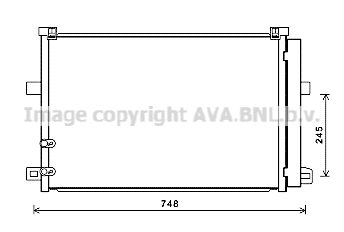 AVA QUALITY COOLING Lauhdutin, ilmastointilaite VW5369D